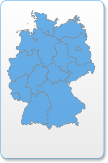 Vorschaukarte Deutschland - Klicken Sie auf die Karte, um alle eingetragenen Museen und Ausstellungen anzuzeigen und auszuwählen.